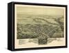 1894, Perkasie Bird's Eye View, Pennsylvania, United States-null-Framed Stretched Canvas