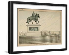 1894 Statue Is Erected in Memory of Henry Iv-Jacques de Breville-Framed Art Print