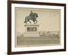 1894 Statue Is Erected in Memory of Henry Iv-Jacques de Breville-Framed Art Print