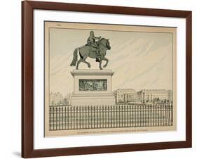 1894 Statue Is Erected in Memory of Henry Iv-Jacques de Breville-Framed Art Print