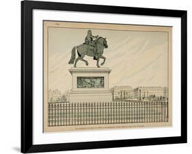 1894 Statue Is Erected in Memory of Henry Iv-Jacques de Breville-Framed Art Print