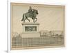 1894 Statue Is Erected in Memory of Henry Iv-Jacques de Breville-Framed Art Print