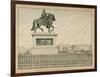 1894 Statue Is Erected in Memory of Henry Iv-Jacques de Breville-Framed Art Print