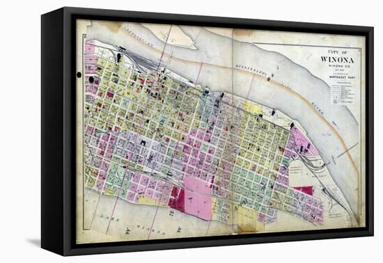 1894, Winona - Northeast, Minnesota, United States-null-Framed Stretched Canvas