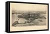 1894, Winthrop Bird's Eye View, Massachusetts, United States-null-Framed Stretched Canvas