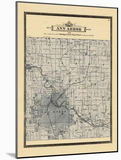 1895, Ann Arbor Township, Michigan, United States-null-Mounted Giclee Print