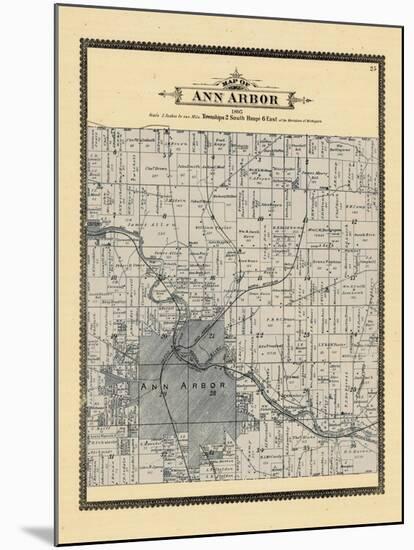 1895, Ann Arbor Township, Michigan, United States-null-Mounted Giclee Print