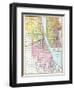 1895, Chicago Railroad Terminal Map 1895, Illinois, United States-null-Framed Giclee Print