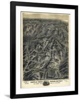 1895, Cripple Creek Mining District 1895c Bird's Eye View, Colorado, United States-null-Framed Giclee Print