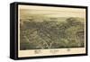 1895, Dubois Bird's Eye View, Pennsylvania, United States-null-Framed Stretched Canvas