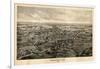 1895, Kennebunk Bird's Eye View, Maine, United States-null-Framed Giclee Print