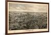 1895, Kennebunk Bird's Eye View, Maine, United States-null-Framed Giclee Print