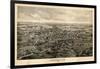 1895, Kennebunk Bird's Eye View, Maine, United States-null-Framed Giclee Print