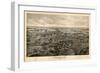 1895, Kennebunk Bird's Eye View, Maine, United States-null-Framed Giclee Print