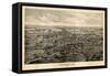 1895, Kennebunk Bird's Eye View, Maine, United States-null-Framed Stretched Canvas