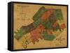 1895, Knox County Wall Map, Tennessee, United States-null-Framed Stretched Canvas