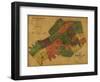 1895, Knox County Wall Map, Tennessee, United States-null-Framed Giclee Print