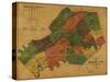 1895, Knox County Wall Map, Tennessee, United States-null-Stretched Canvas