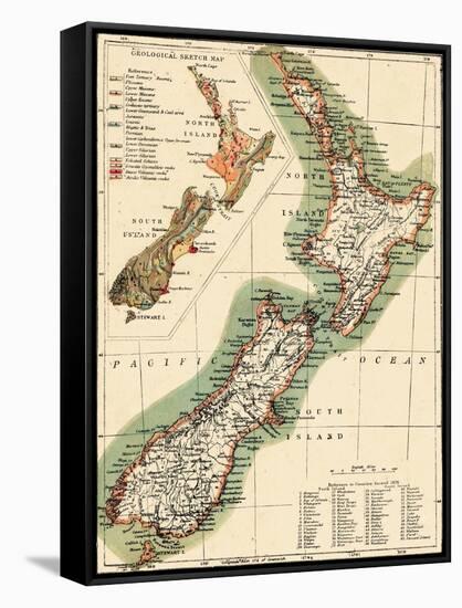 1895, New Zealand-null-Framed Stretched Canvas