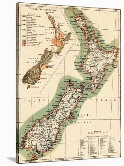 1895, New Zealand-null-Stretched Canvas