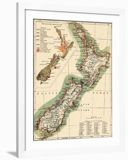 1895, New Zealand-null-Framed Giclee Print