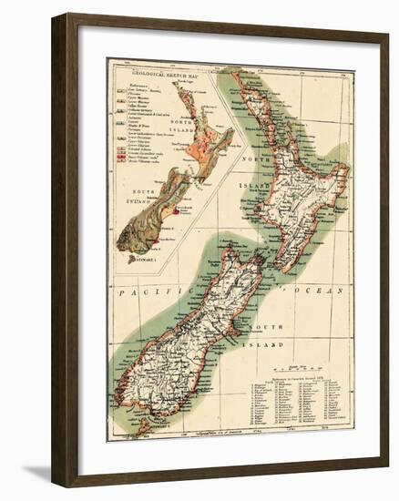 1895, New Zealand-null-Framed Giclee Print