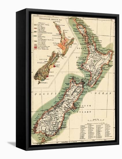 1895, New Zealand-null-Framed Stretched Canvas