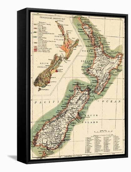 1895, New Zealand-null-Framed Stretched Canvas