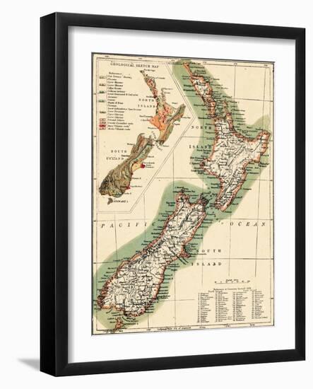 1895, New Zealand-null-Framed Giclee Print