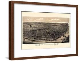 1895, Saint Louis 1895c Bird's Eye View, Missouri, United States-null-Framed Giclee Print