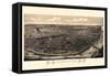 1895, Saint Louis 1895c Bird's Eye View, Missouri, United States-null-Framed Stretched Canvas