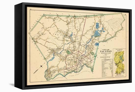 1895, Taunton City, Massachusetts, United States-null-Framed Stretched Canvas