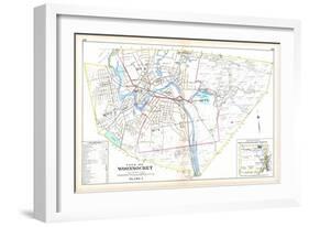 1895, Woonsocket City, Rhode Island, United States-null-Framed Giclee Print