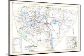 1895, Woonsocket City, Rhode Island, United States-null-Mounted Giclee Print