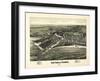 1896, Ashtabula Harbor Bird's Eye View, Ohio, United States-null-Framed Giclee Print