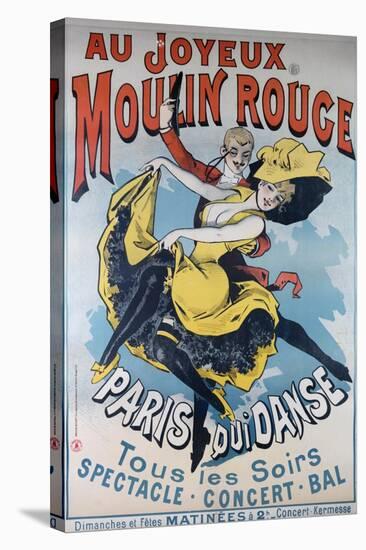 1896- Au Joyeux Moulin Rouge - Choubrac-Alfred Choubrac-Stretched Canvas