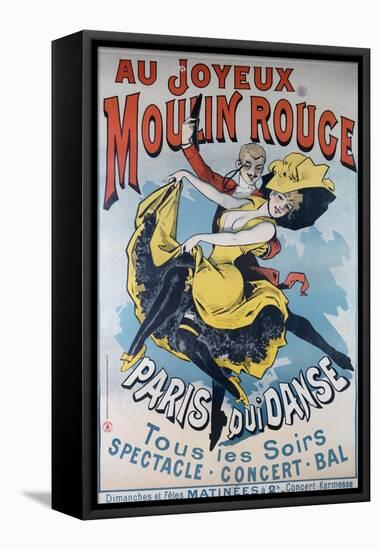 1896- Au Joyeux Moulin Rouge - Choubrac-Alfred Choubrac-Framed Stretched Canvas