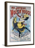 1896- Au Joyeux Moulin Rouge - Choubrac-Alfred Choubrac-Framed Giclee Print