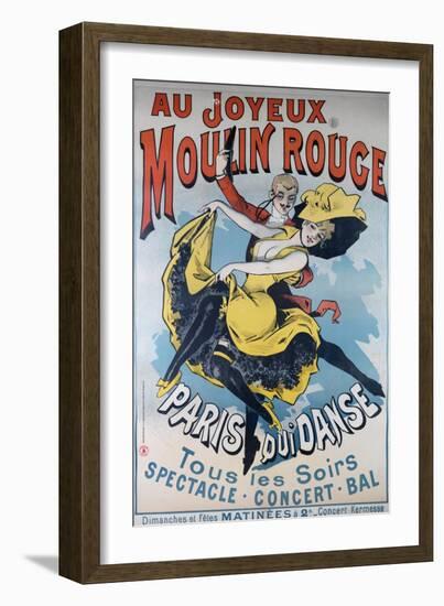 1896- Au Joyeux Moulin Rouge - Choubrac-Alfred Choubrac-Framed Giclee Print