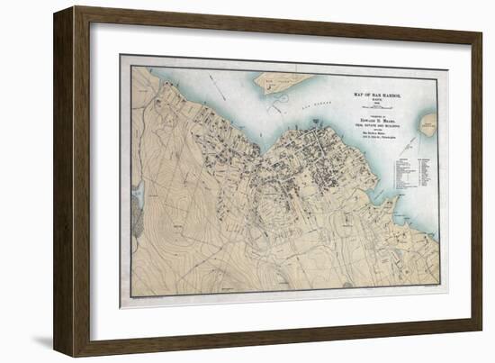 1896, Bar Harbor 1896, Maine, United States-null-Framed Giclee Print