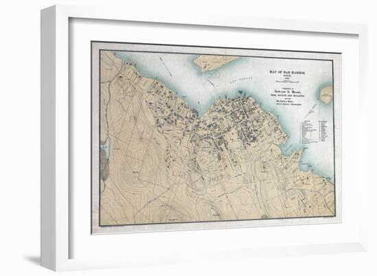 1896, Bar Harbor 1896, Maine, United States-null-Framed Giclee Print