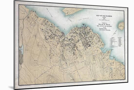 1896, Bar Harbor 1896, Maine, United States-null-Mounted Giclee Print