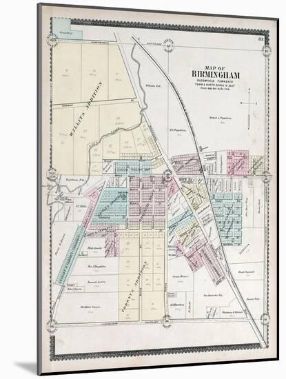 1896, Birmingham, Michigan, United States-null-Mounted Giclee Print