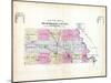 1896, County Road Map, Nebraska, United States-null-Mounted Giclee Print