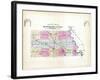 1896, County Road Map, Nebraska, United States-null-Framed Giclee Print