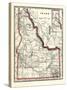 1896, Idaho State Map 24x29, Idaho, United States-null-Stretched Canvas