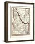 1896, Idaho State Map 24x29, Idaho, United States-null-Framed Giclee Print