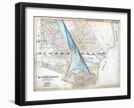 1896, McKees Rocks, Pittsburgh, Pennsylvania, United States-null-Framed Giclee Print