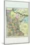 1896, Minnesota State Map, Minnesota, United States-null-Mounted Giclee Print