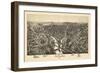 1896, New Castle Bird's Eye View, Pennsylvania, United States-null-Framed Giclee Print